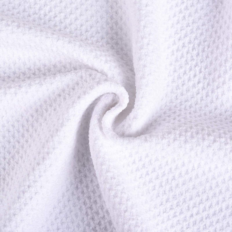 Mile High Life Tri-fold Golf Towel | 16" X 24" | Premium Microfiber Fabric | Waffle Pattern | with Heavy Duty Carabiner Clip | for Men and Women (White) - Image 5